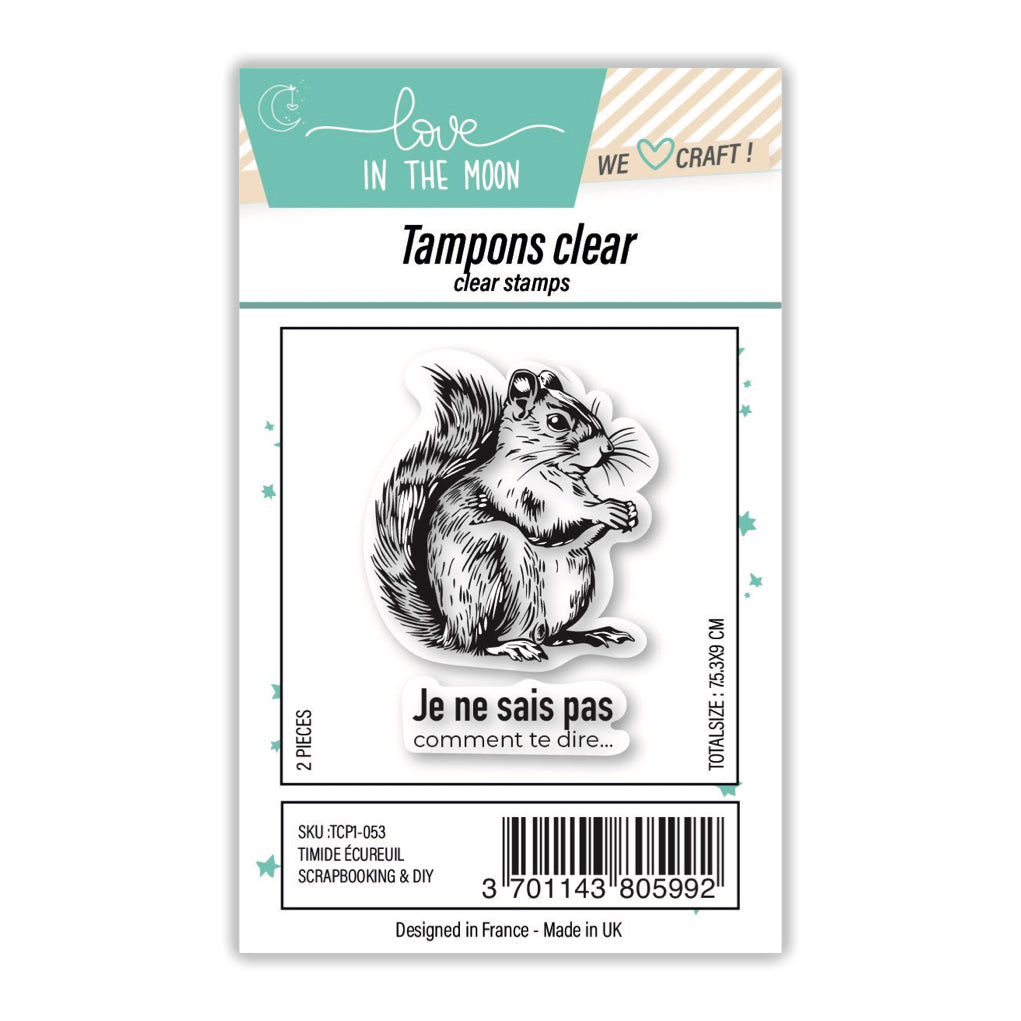 Planche de tampons - Timide écureuil - Love in the Moon