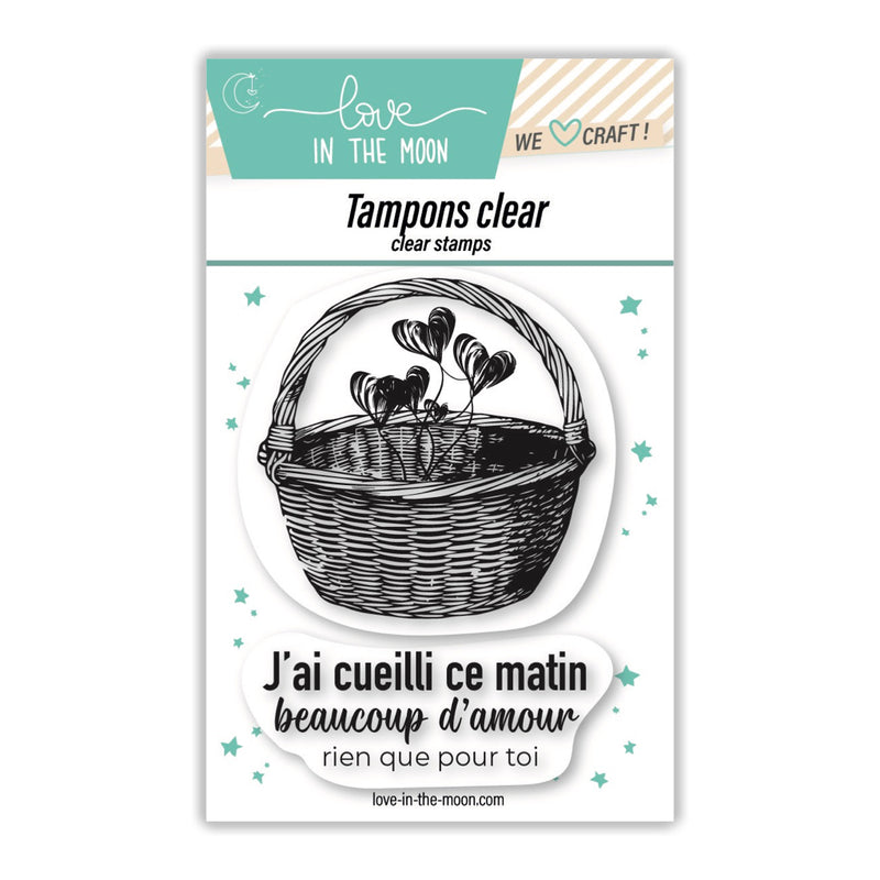 Planche de tampons - Panier d'amour - Love in the Moon