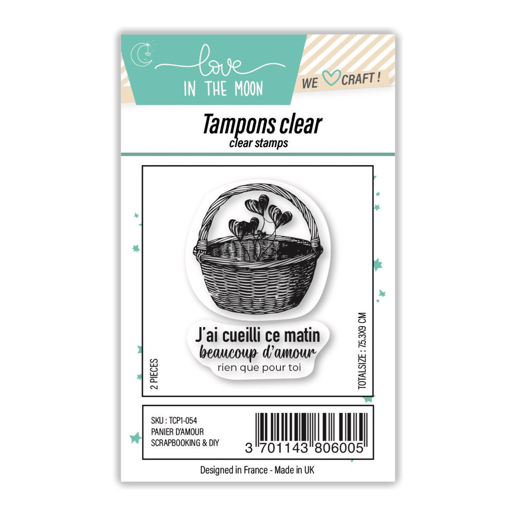 Planche de tampons - Panier d'amour - Love in the Moon