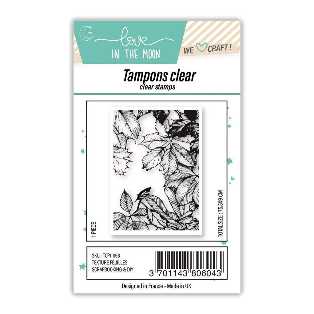 Planche de tampons - Texture feuilles - Love in the Moon