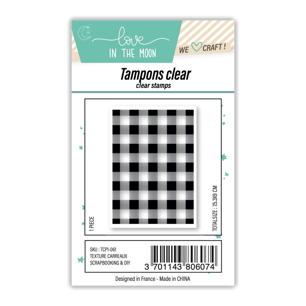 Planche de tampons - Texture carreaux - Love in the Moon