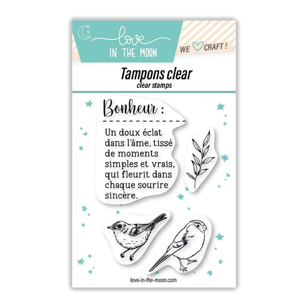 Planche de tampons - Bonheur - Love in the Moon