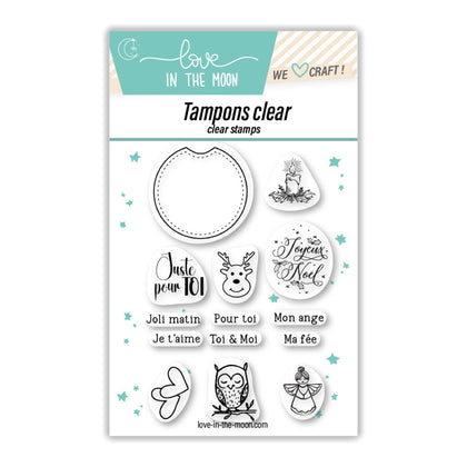 Planche de tampons - Médaillon combinable - Love in the Moon