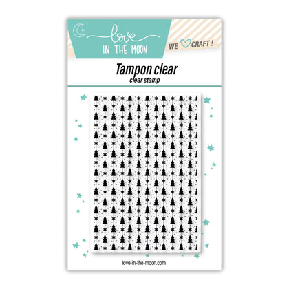 Planche de tampons - Texture petits sapins - Love in the Moon