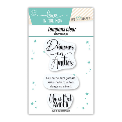 Planche de tampons - D'amour en amitié - Love in the Moon