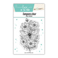 Tampon clear "Papillons Au Cœur De Fleurs Vintage"