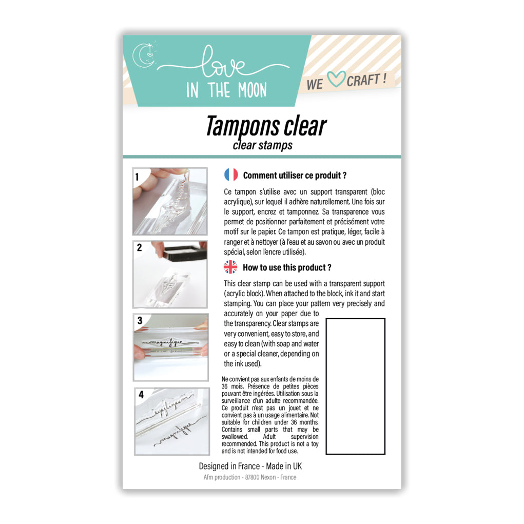 Tampon clear "Cueillir L'Instant - Appareil Photo"