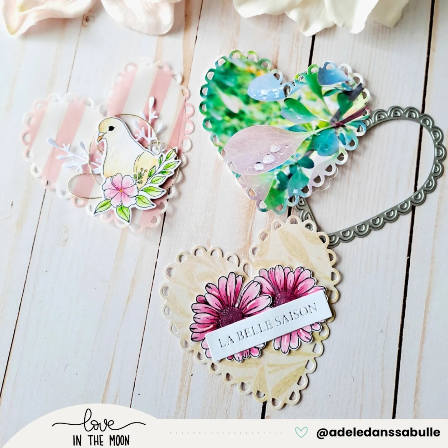 Lots de matrices - Carte PL Cœur, mots doux et grand coeur de coeurs