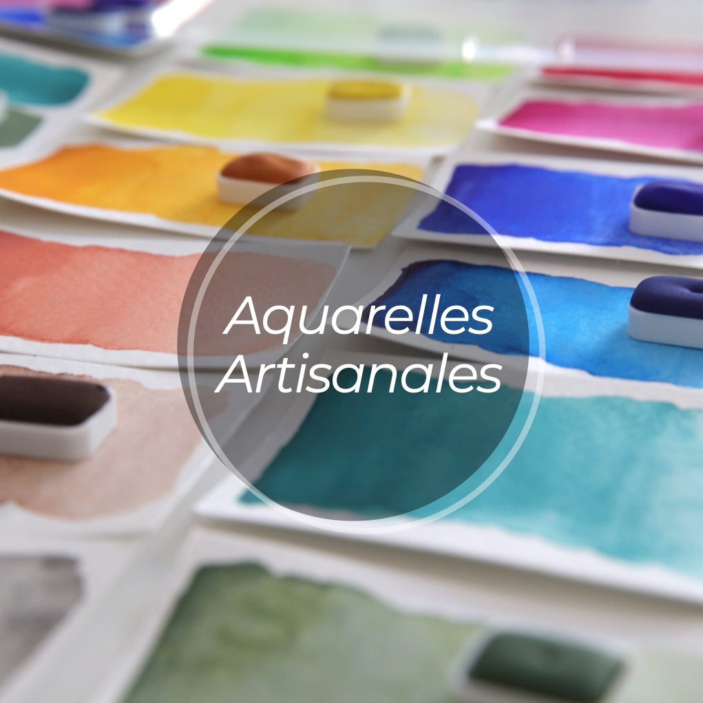 Palette Aquarelle Artisanales - 12 couleurs estivales