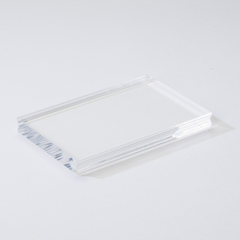 Bloc acrylique pour tampon transparent - 5,5 x 15 cm - Tampon